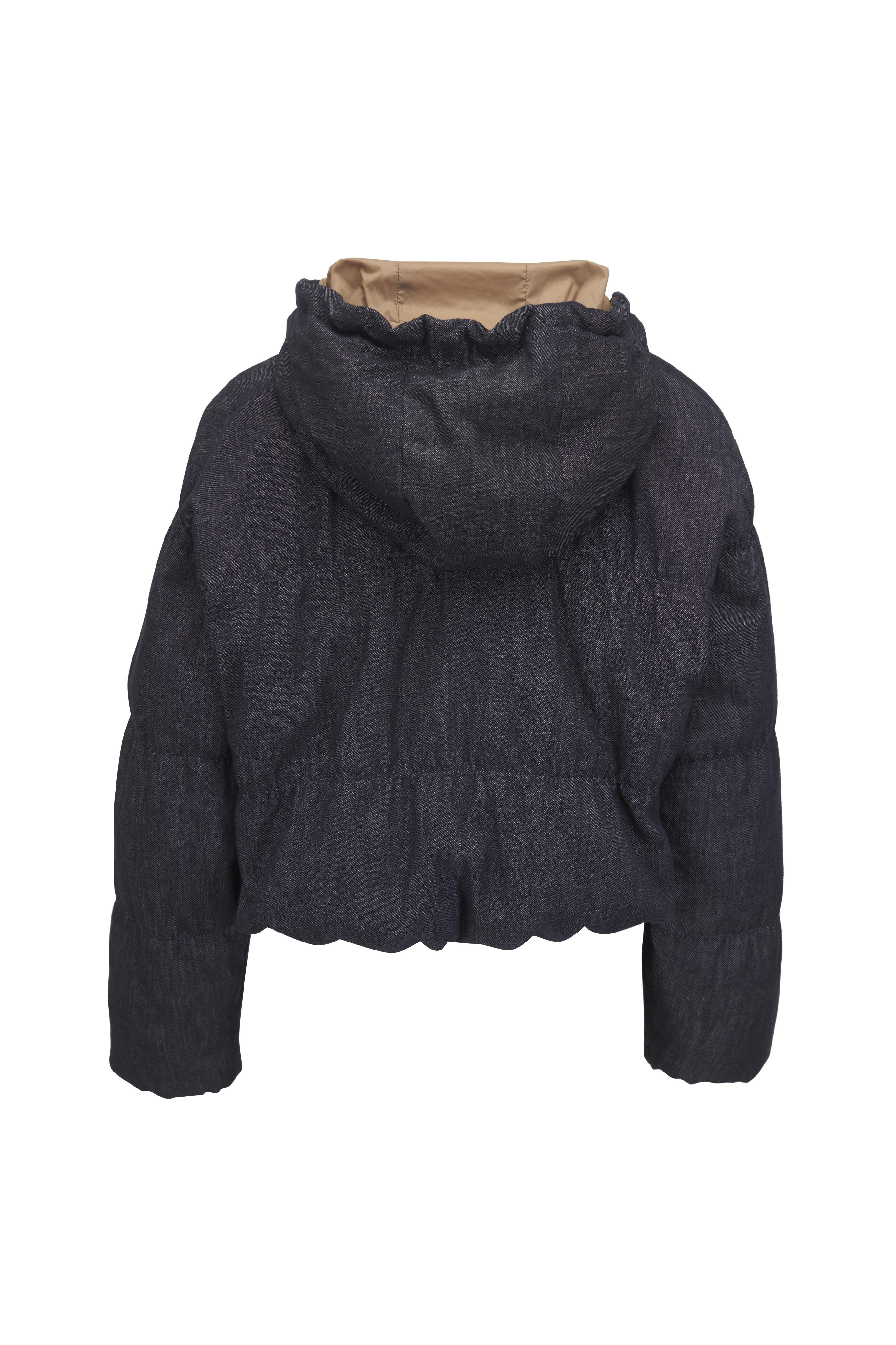 Brunello Cucinelli - Indigo Denim Puffer Jacket