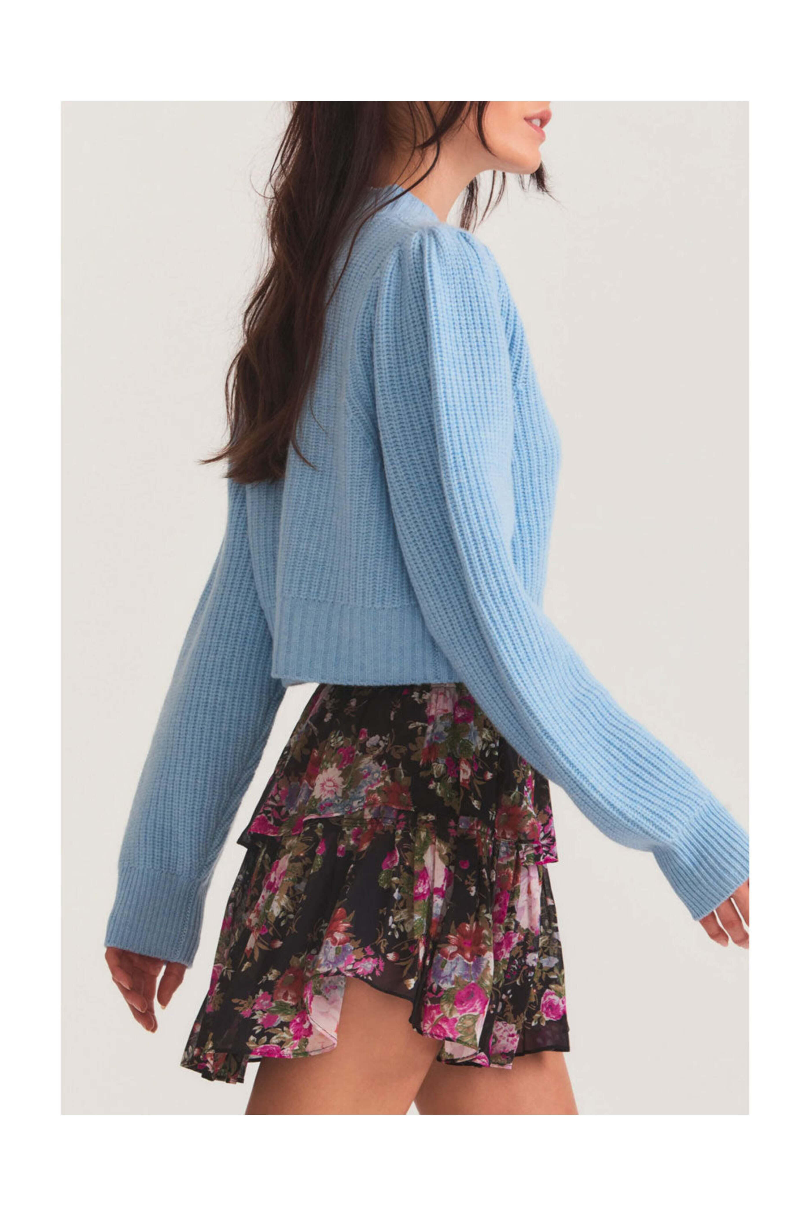 Loveshackfancy - Blue Haze Larsa Cropped Cardigan