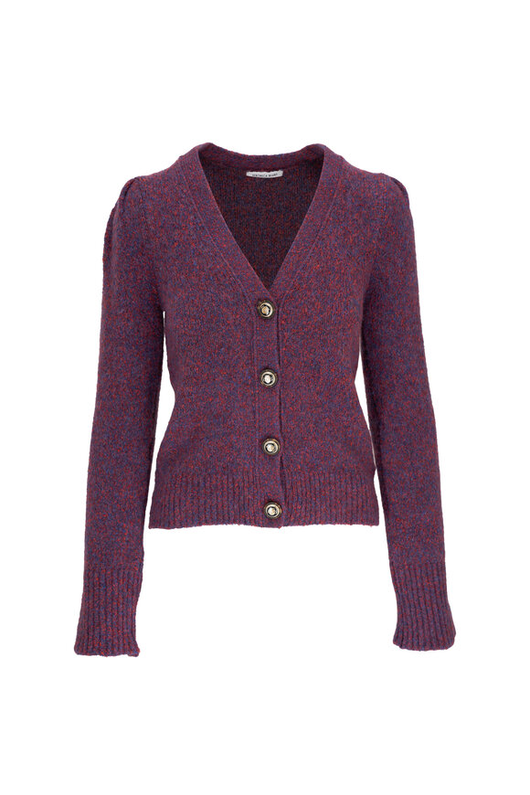 Veronica Beard - Ubah Red Multi Knit Cardigan 