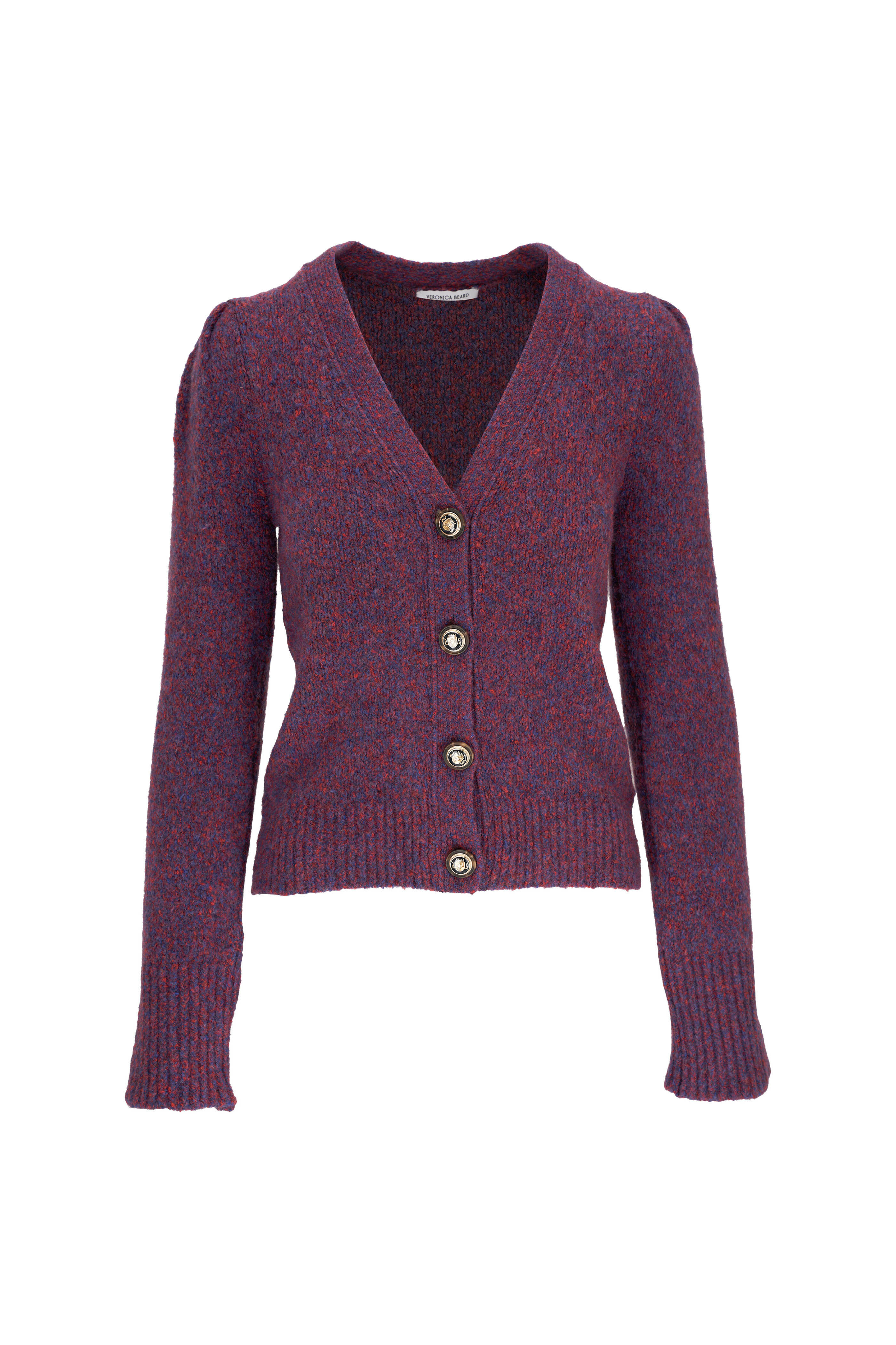 Veronica Beard - Ubah Red Multi Knit Cardigan | Mitchell Stores