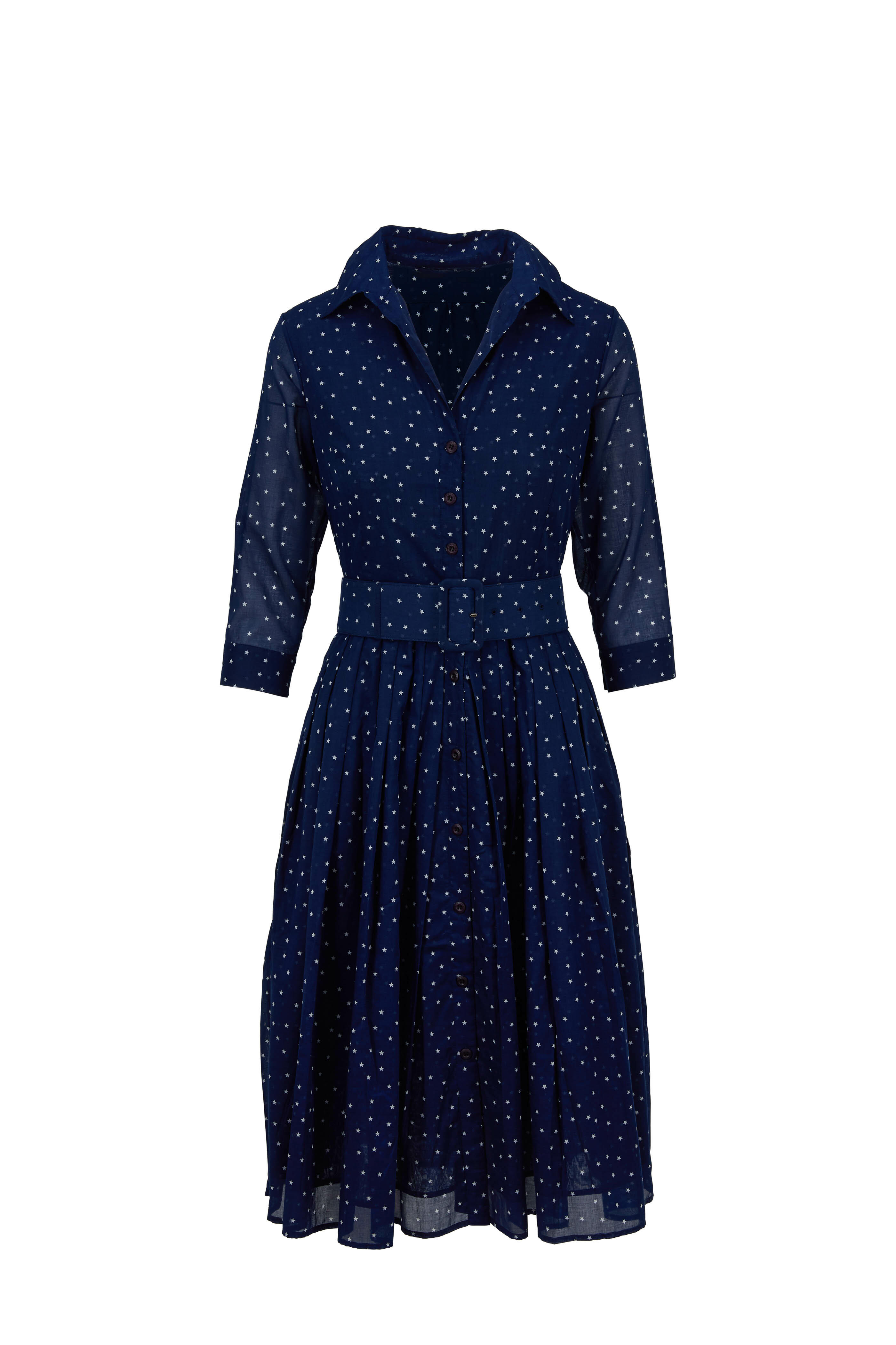 Samantha Sung - Audrey 2 Admiral Blue Mini Star Belted Dress