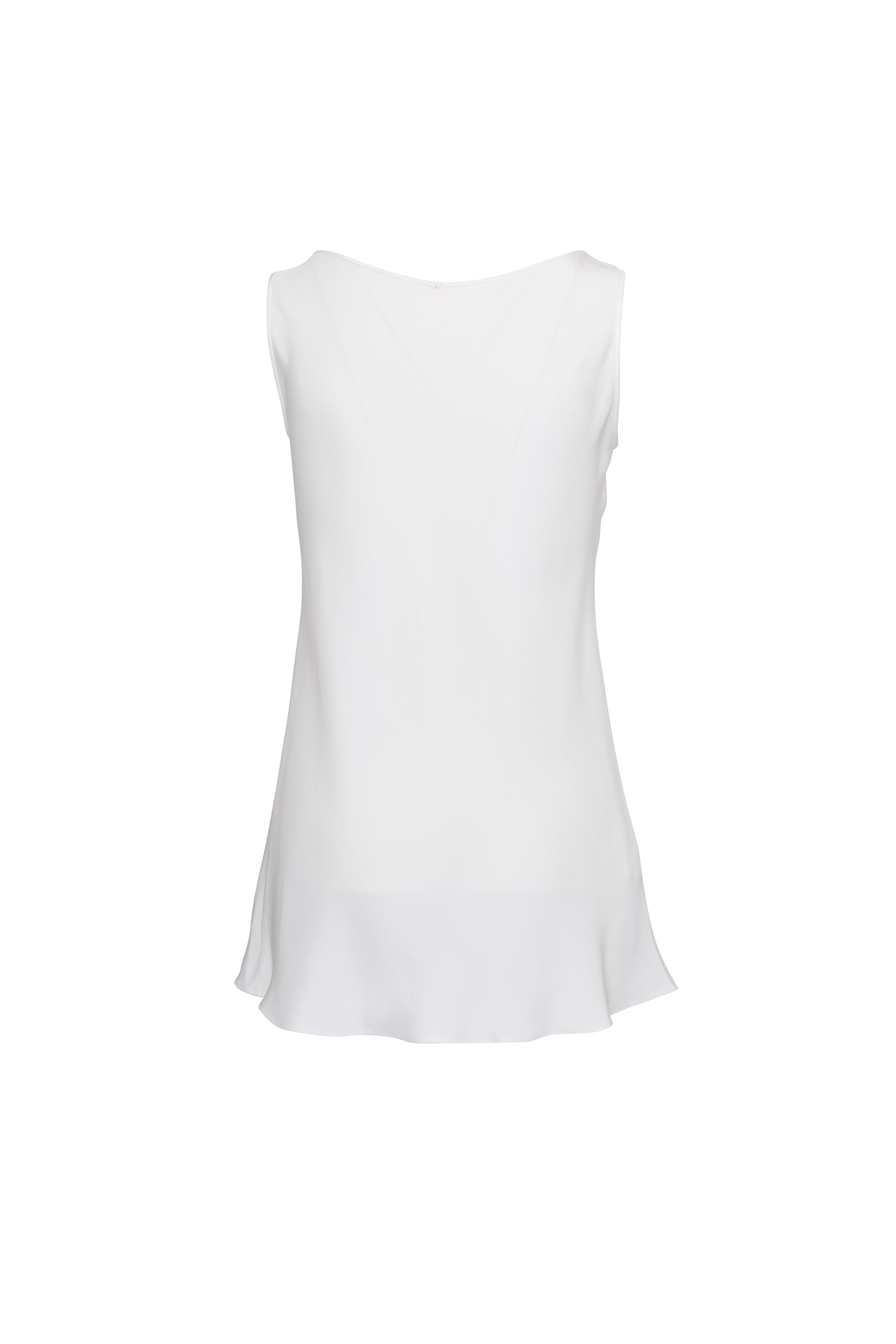 Peter Cohen - White Silk Bias Cut Tank | Mitchell Stores