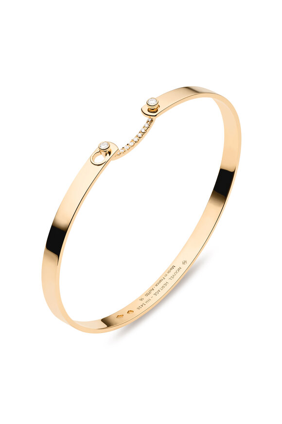 Nouvel Heritage - Business Meeting Diamond & Gold Mood Bangle 