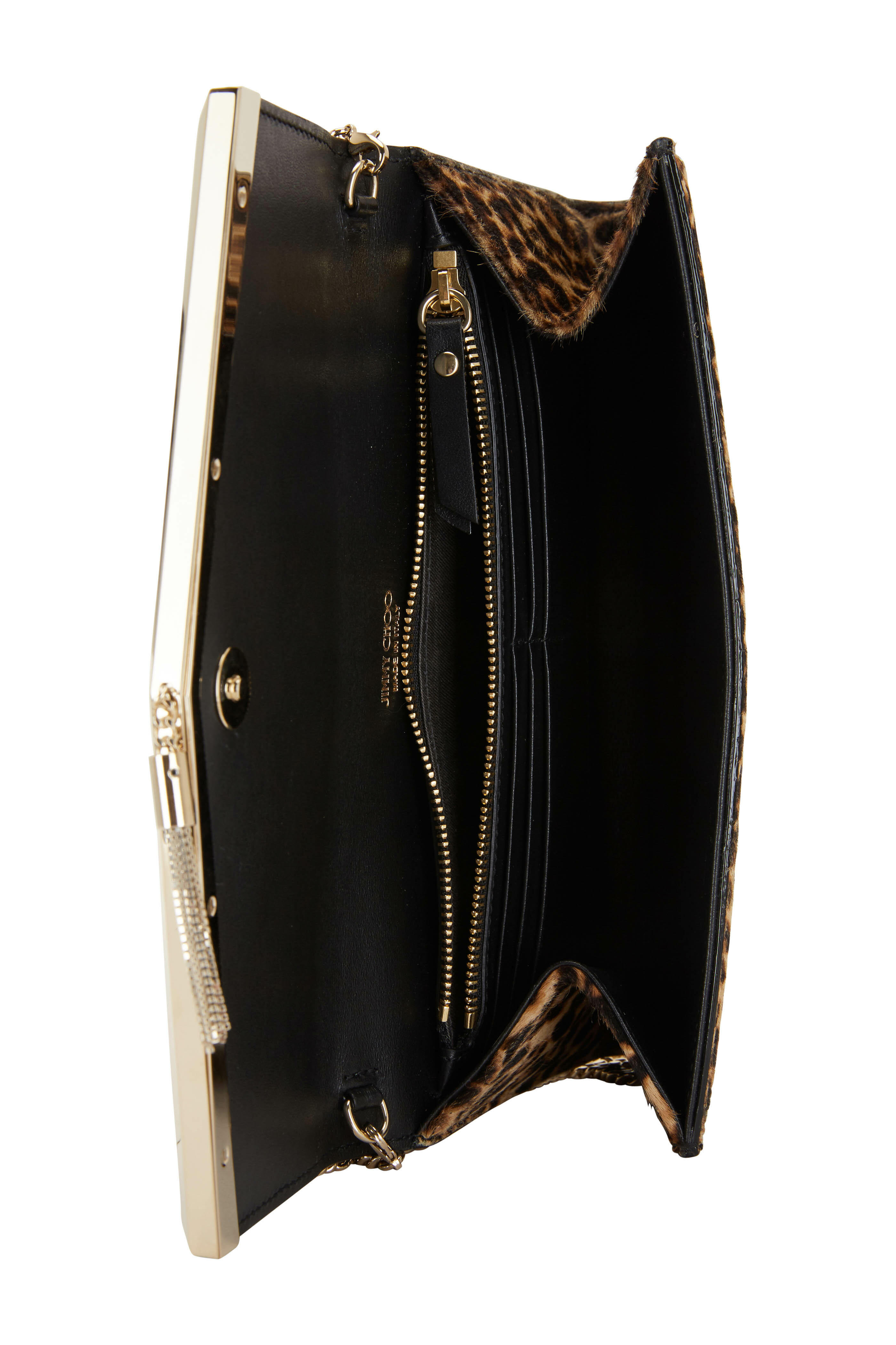 Jimmy Choo - Elish Cheetah Print Pony Hair Clutch