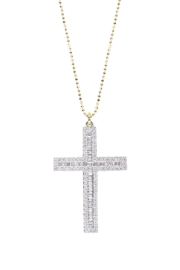 Renee Lewis Antique Cross Necklace - view 2