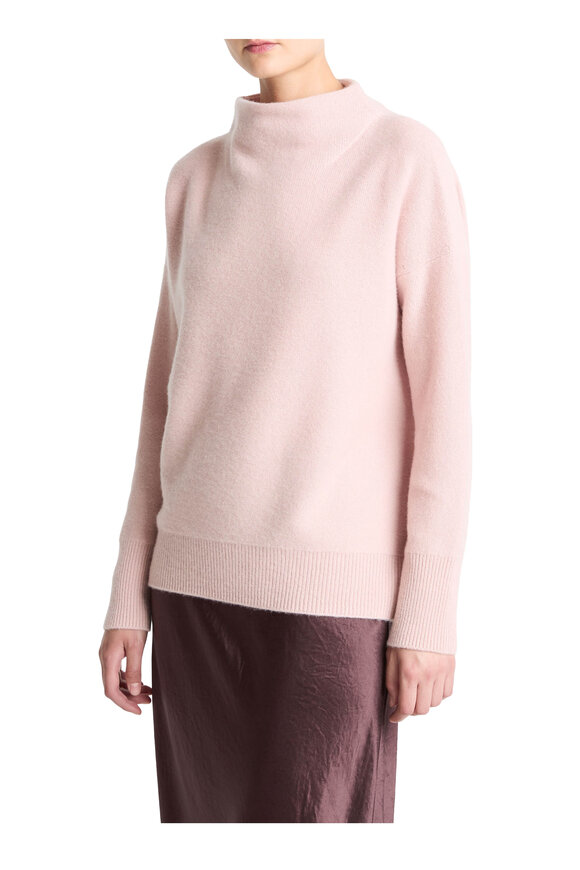 Vince Balletto Plush Cashmere Funnel Neck Sweater - view 3
