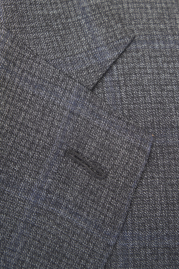 Atelier Munro - Gray Micro Check Wool Suit