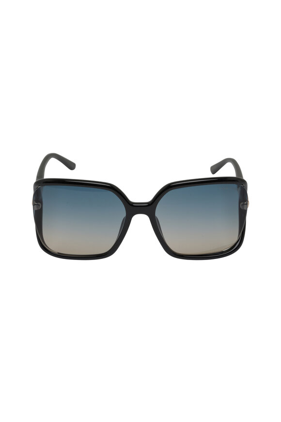 Tom Ford Eyewear - Solange-02 Polarized Shiny Black Sunglasses