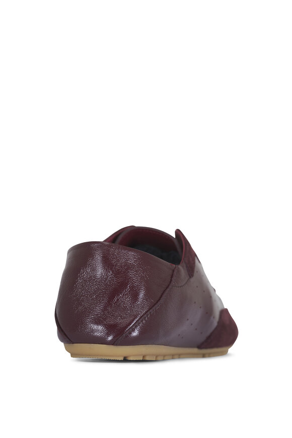 Saint Laurent Lewis Vintage Bordeaux Suede Sneaker - view 3
