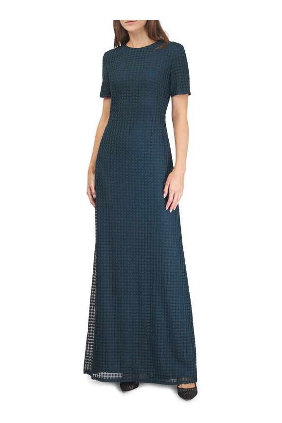 Valentino - Black Crepe Couture Midi Dress | Mitchell Stores