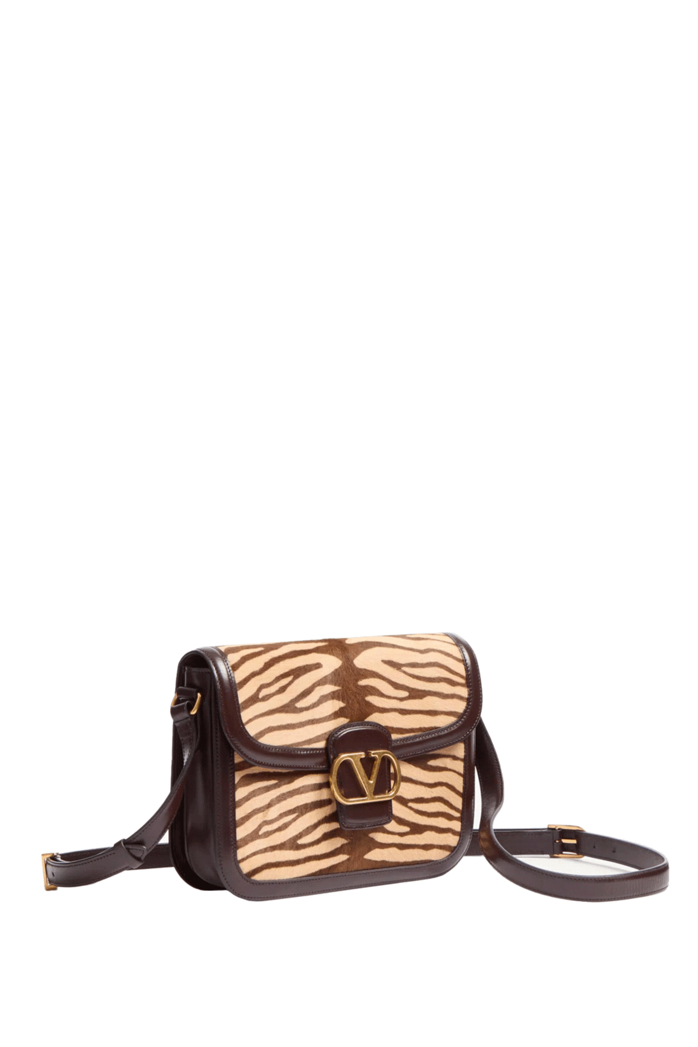 Valentino Garavani - 9TO5 Tiger Shoulder Bag in Brown
