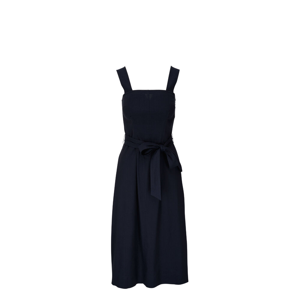 Vince - Belted Square Neck Midi Dress | Mitchell Stores