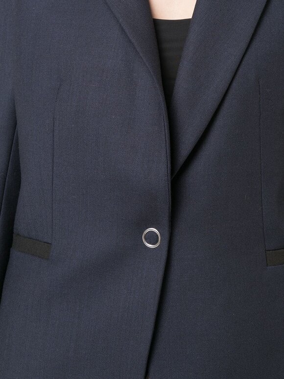 Jonathan Simkhai - Midnight Single Ring Snap Blazer