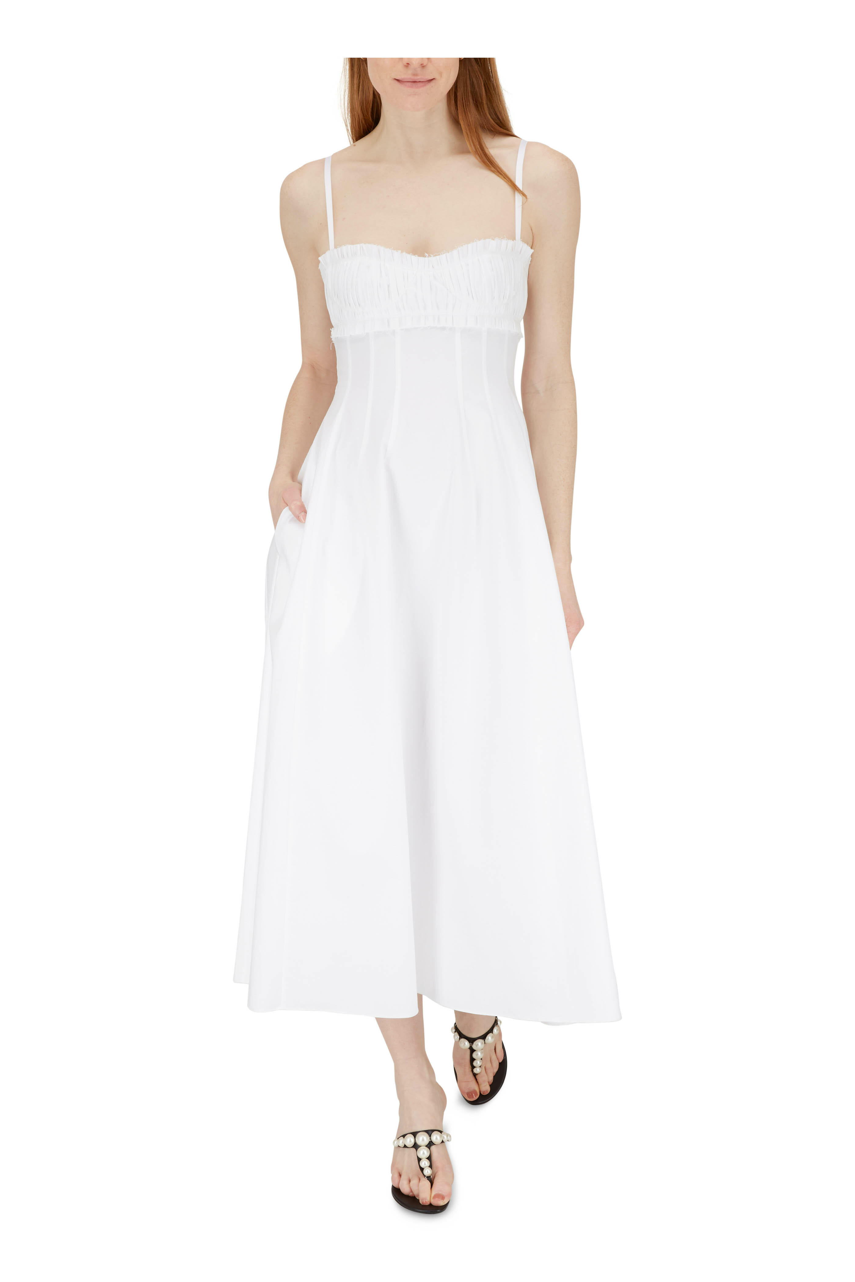 Manolo Blahnik - Black Pearl Thong Sandal