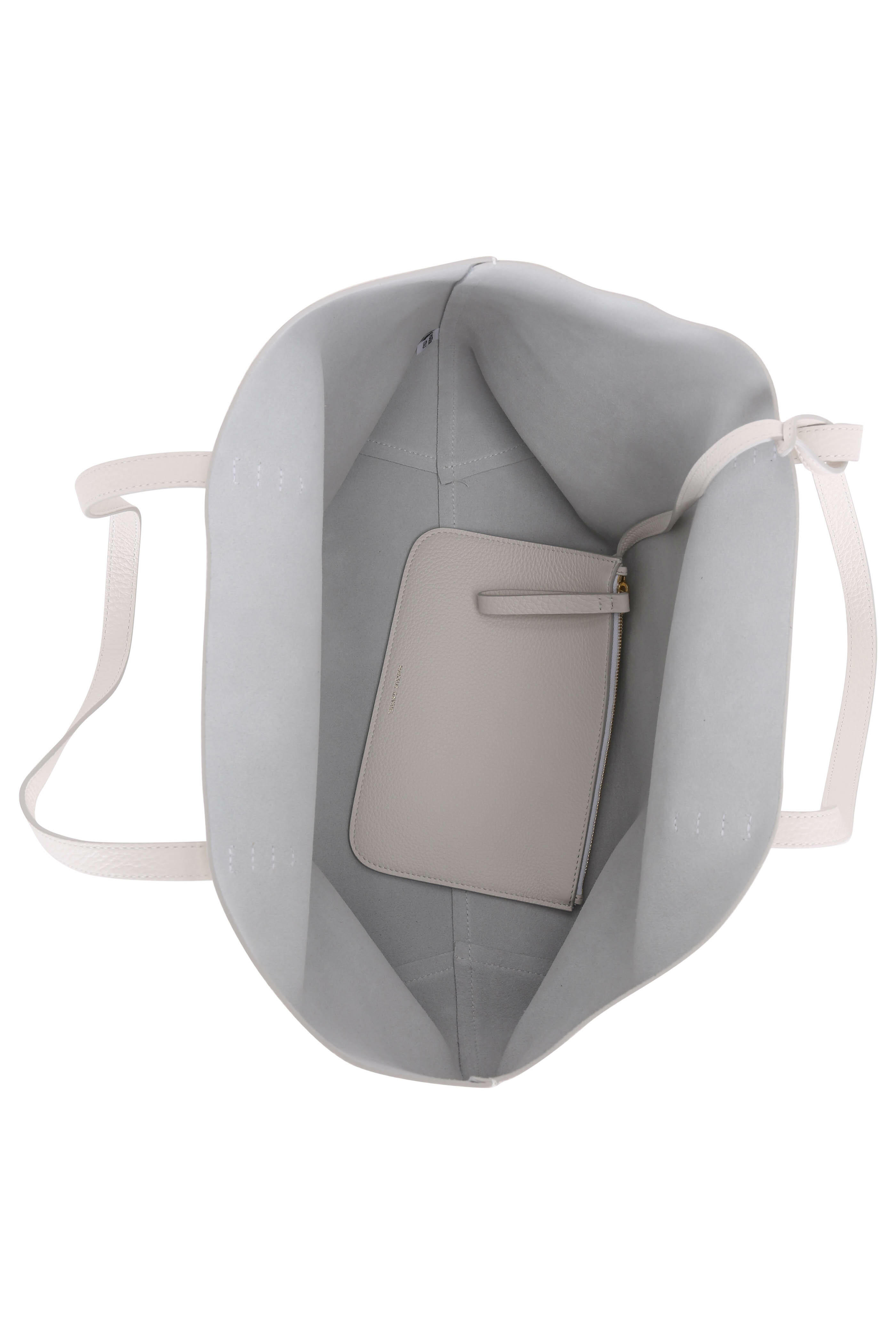 Mansur Gavriel - White Pebbled Soft Leather Large Tote