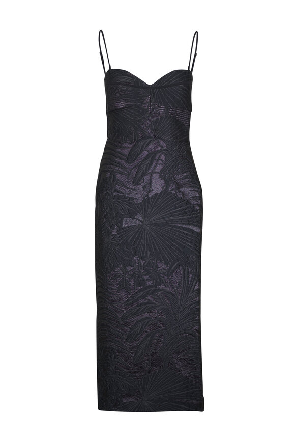 Johanna Ortiz Powerful Stitches Black Maxi Dress - view 1