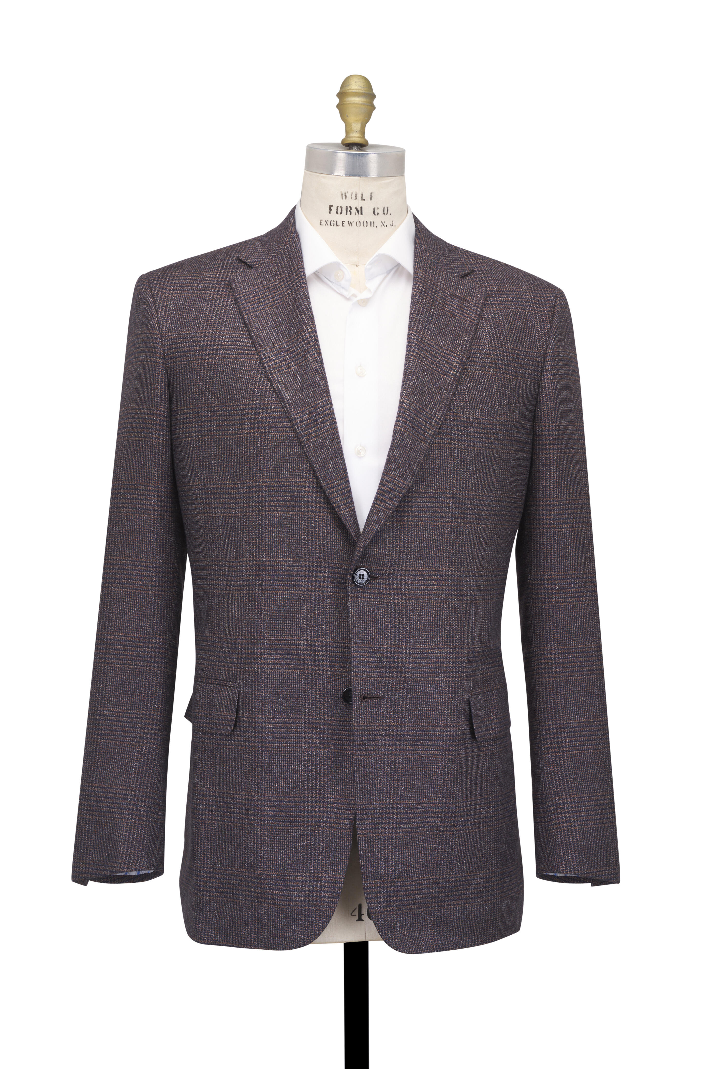 Brioni - Brown & Navy Prince of Wales Sportcoat