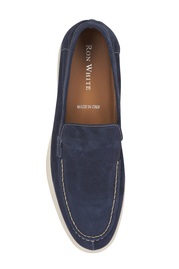 Ron White Joel Jeans Plush Suede Loafer - view 4