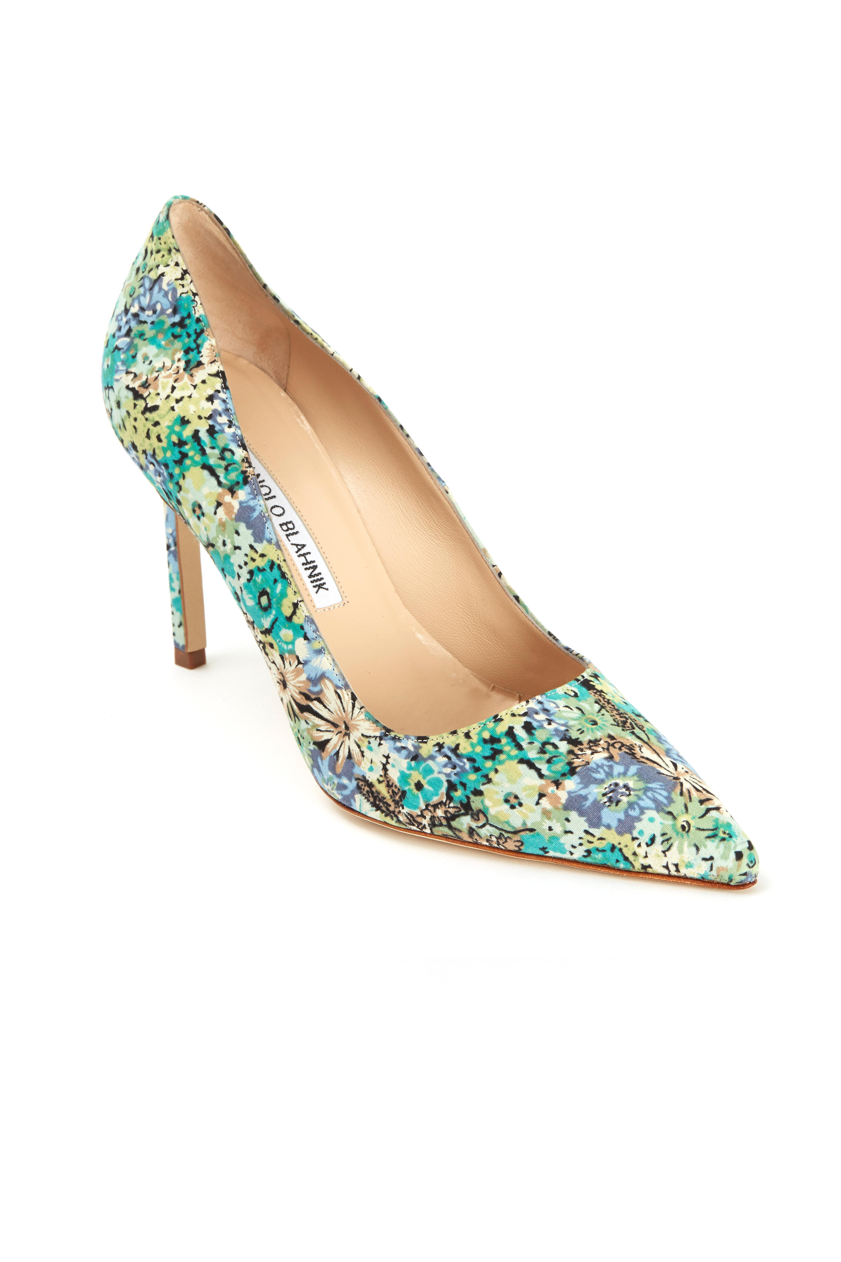 Manolo Blahnik - BB Floral Print Pumps 90mm | Mitchell Stores