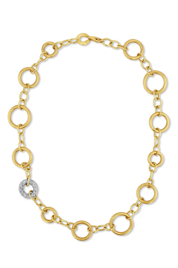 Aaron Henry Donut Link Diamond Necklace - view 1