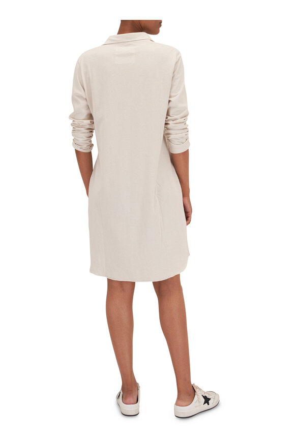 Frank & Eileen - Nicole Vintage White Henley Shirt Dress