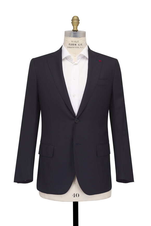 Isaia Dark Navy 160s Wool Suit - view 2