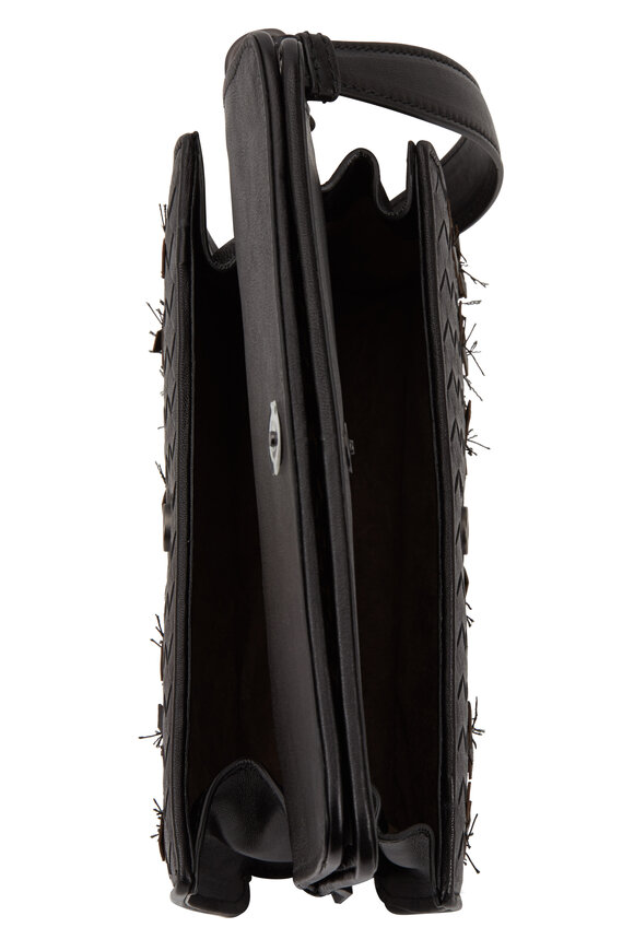 Bottega Veneta - Olimpia Tobu Fringe Black Intrecciato Leather Bag