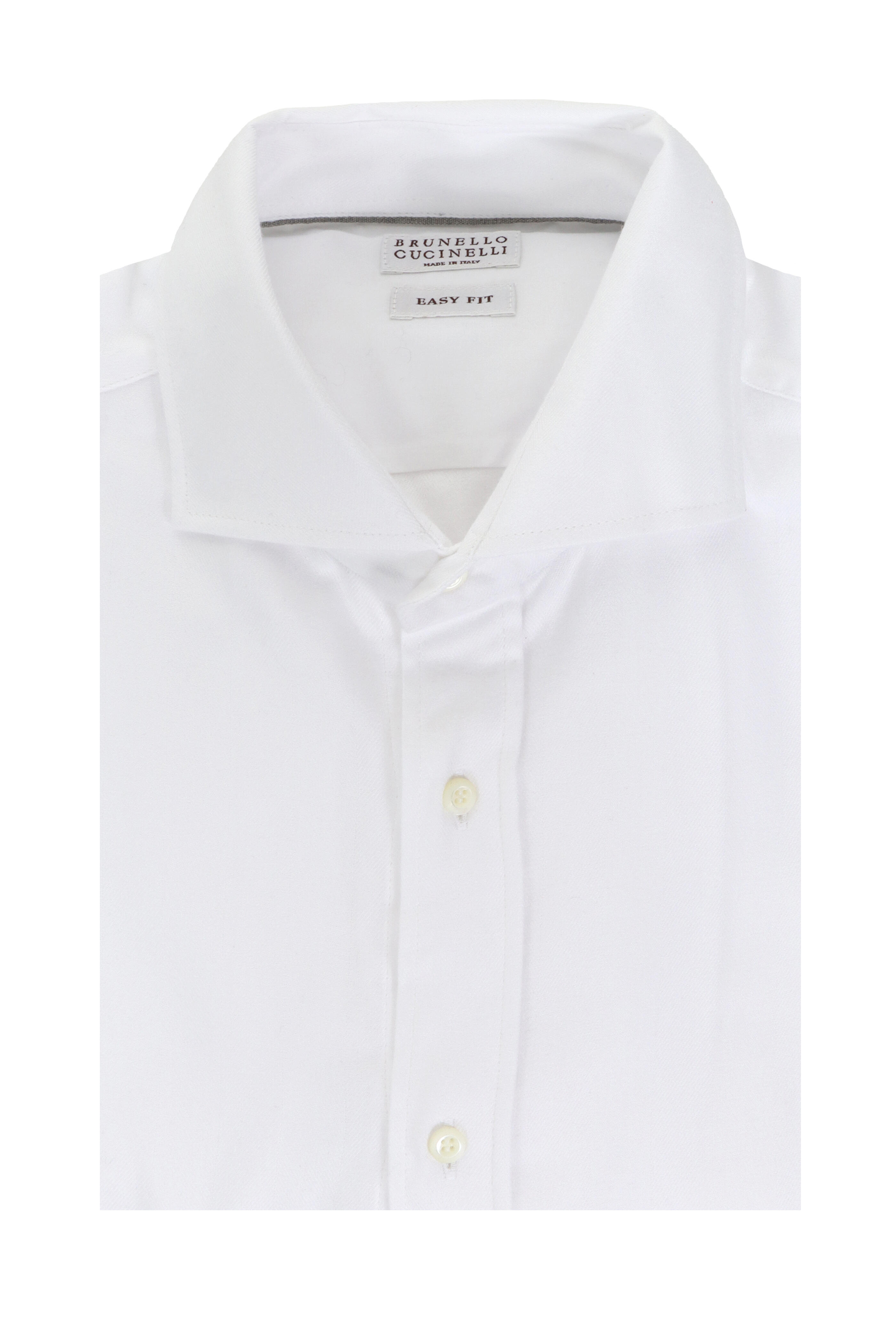 Brunello Cucinelli - Bianco Cotton Sport Shirt