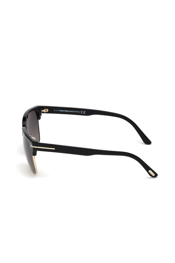 Tom Ford Eyewear - River Black Polarized Vintage Square Sunglasses