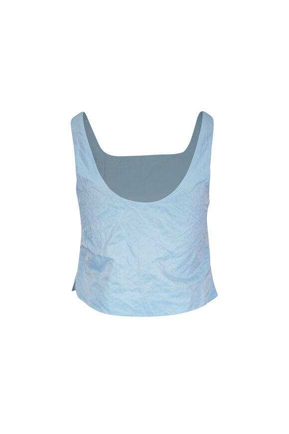Odeeh Duchesse Ciel Blue Cropped Tank - view 3