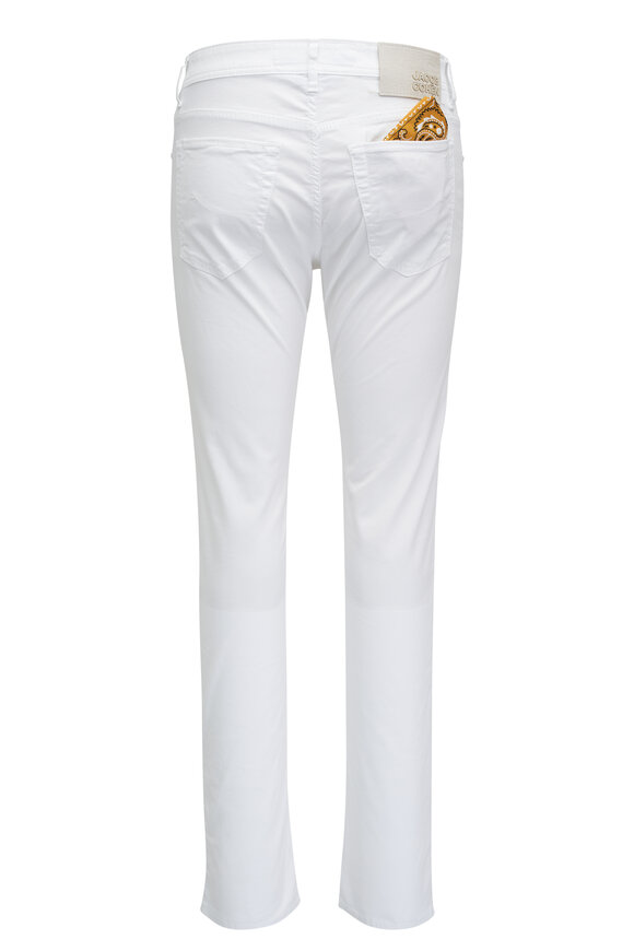 Jacob Cohen - White Five Pocket Pant 