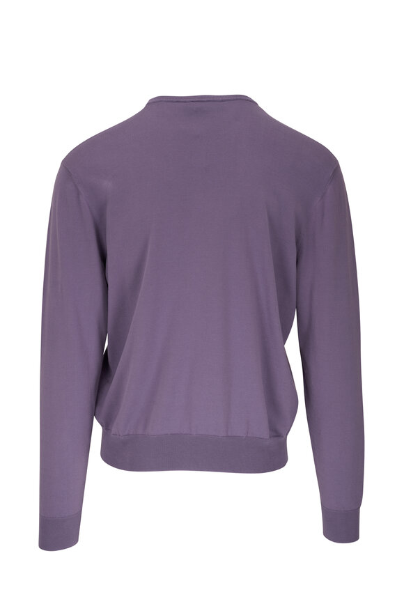 Ralph Lauren Purple Label - Wisteria Cotton Crewneck Sweater