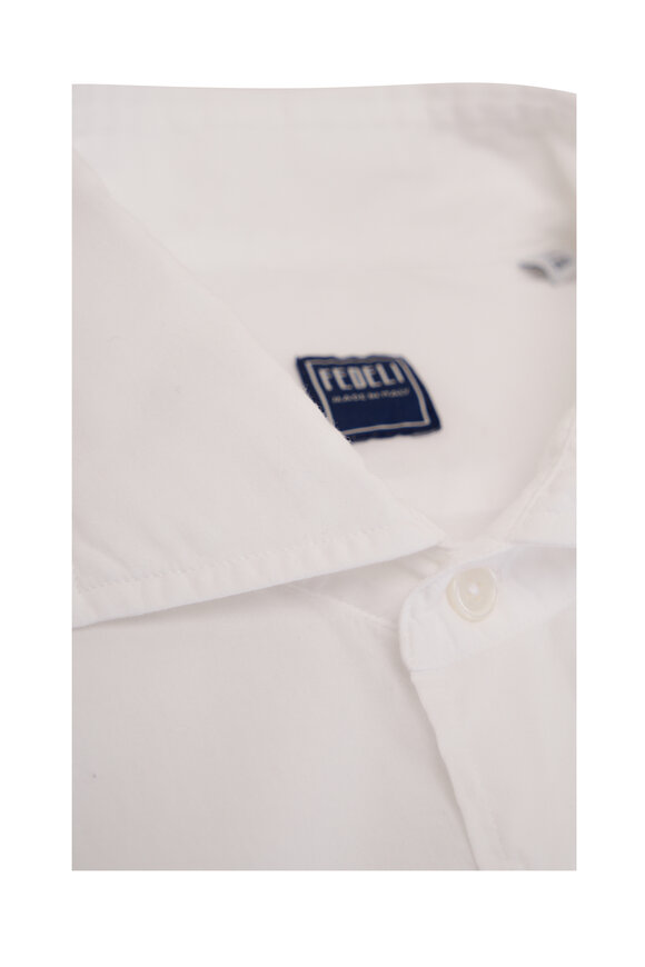 Fedeli - White Cotton Sport Shirt