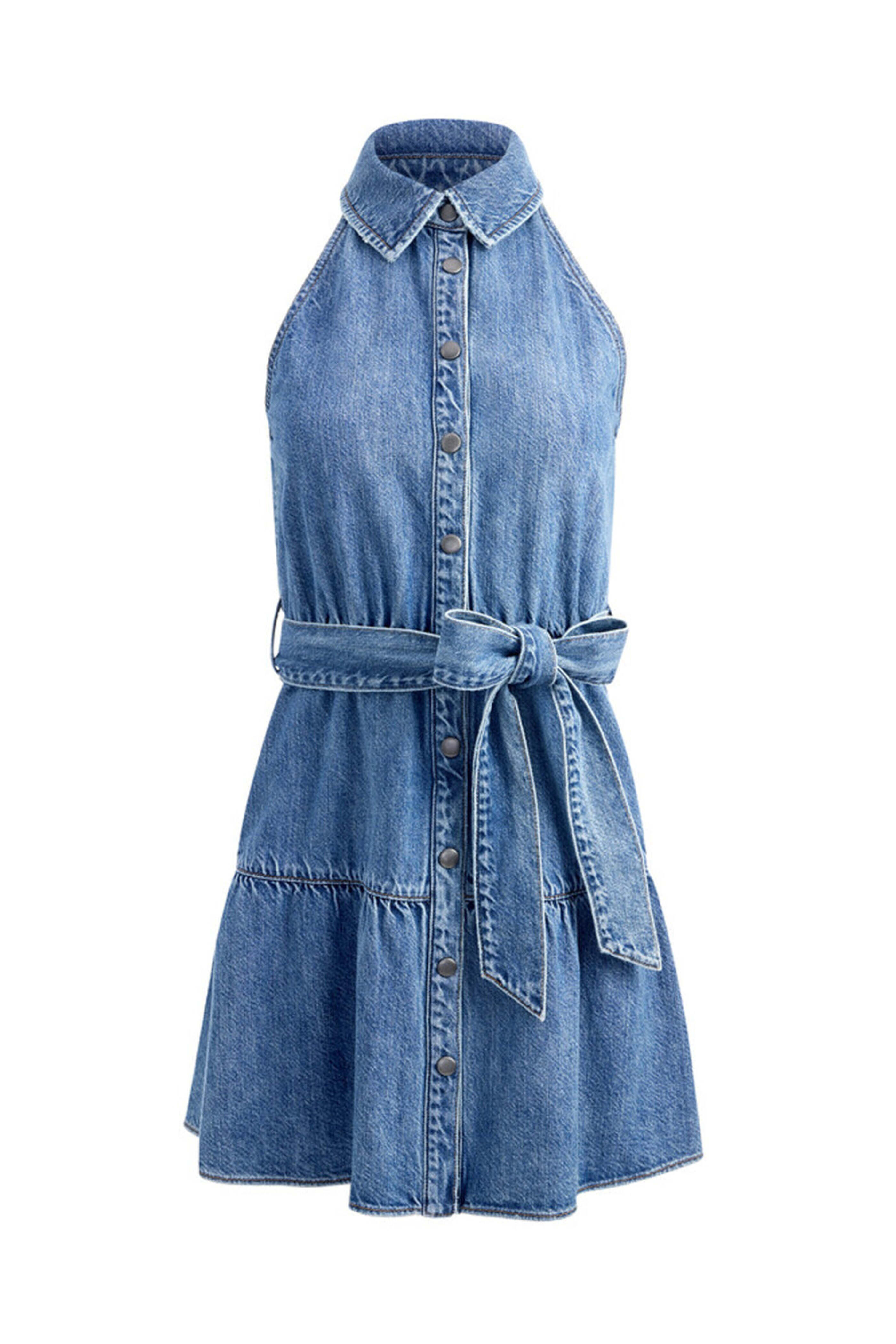 Alice & Olivia - Vintage Blue Miranda Denim Mini Dress