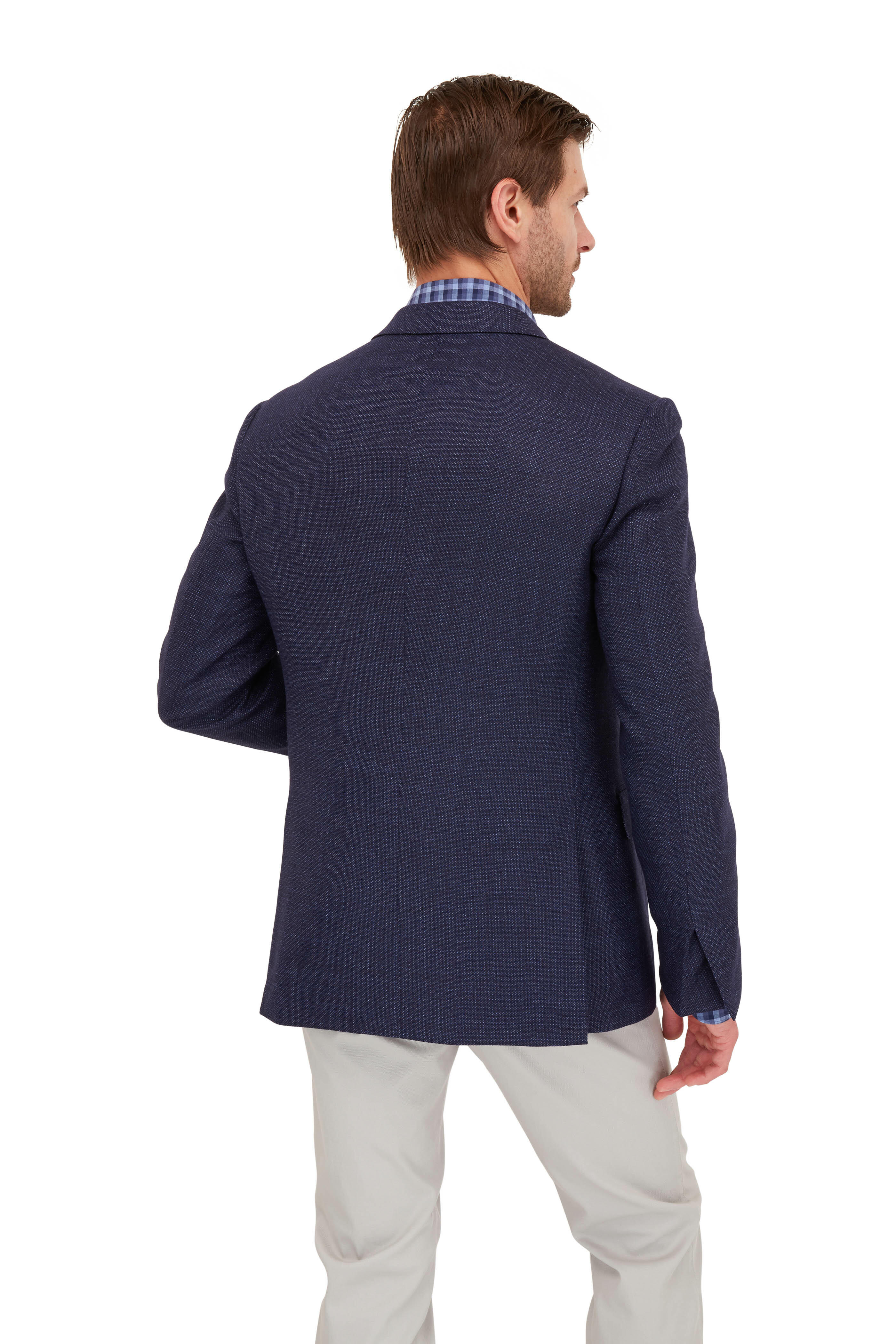 Zegna - Light Gray Canvas Five Pocket Pant