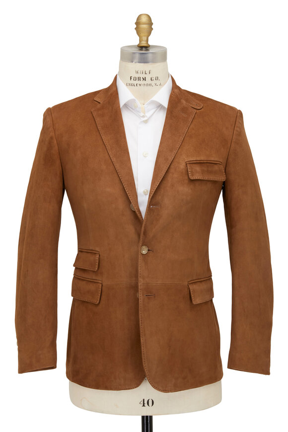 Ralph Lauren Purple Label - Kent Suede Mortora Sport Coat