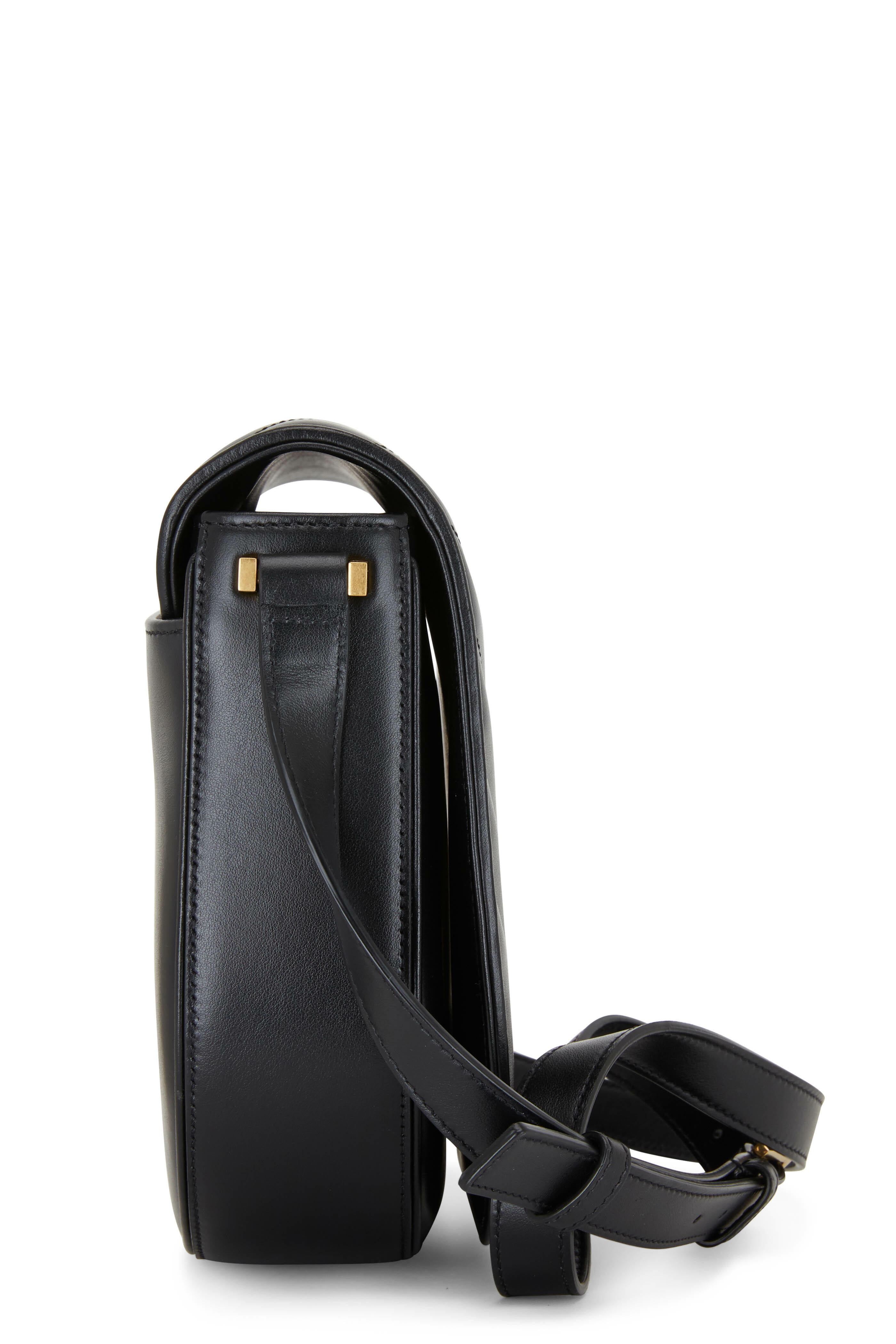 ★大人アイテム【SAINT LAURENT】MEDIUM SATCHEL BLACK レザー Saint Laurent Medium Collège Shoulder Bag | Black | FARFETCH