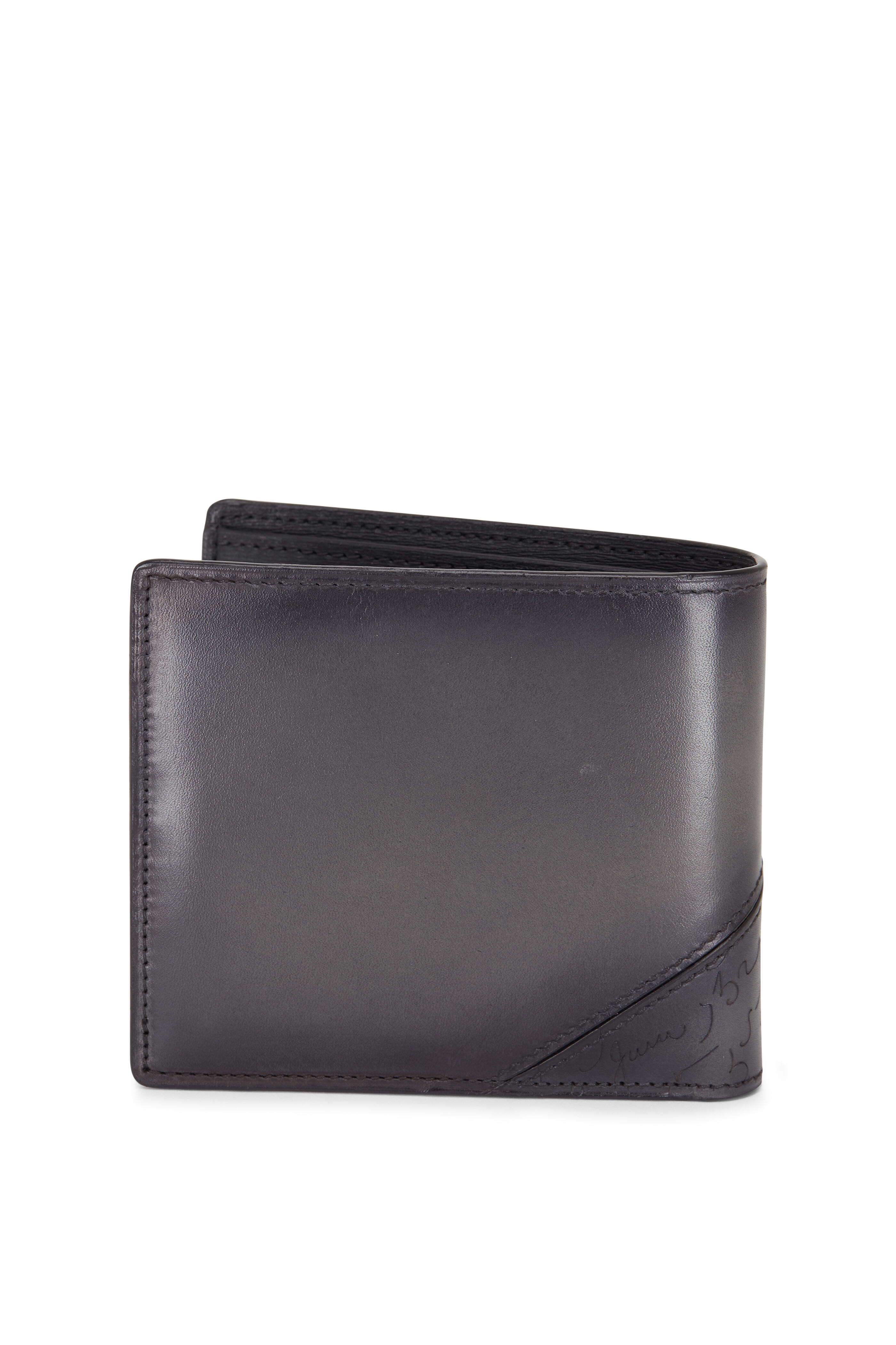 Makore Slim Leather Wallet - Size: Tu - Men - Berluti