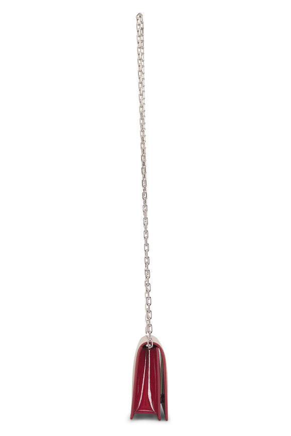 Christian Louboutin Bettina Burgundy Patent Leather Clutch - view 6