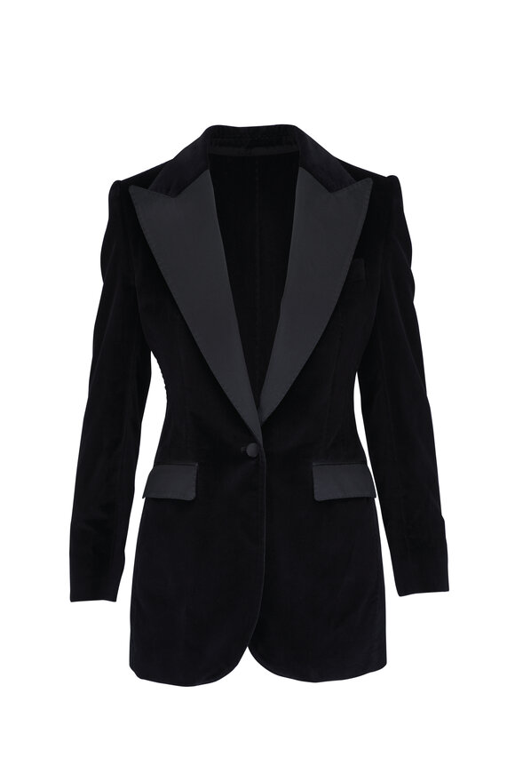 Dolce & Gabbana - Velvet Black Peak Lapel Tuxedo Jacket