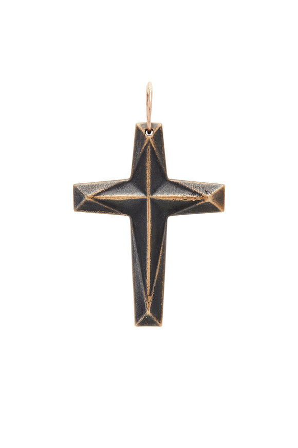 Tina Negri - Large Lucite Molded Cross Pendant
