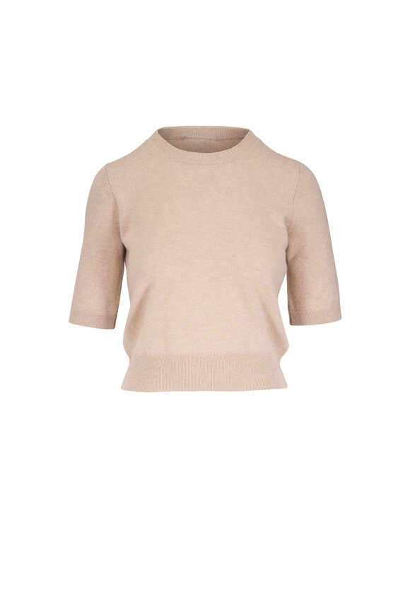 Veronica Beard Shana Sand Cashmere Sweater - view 1