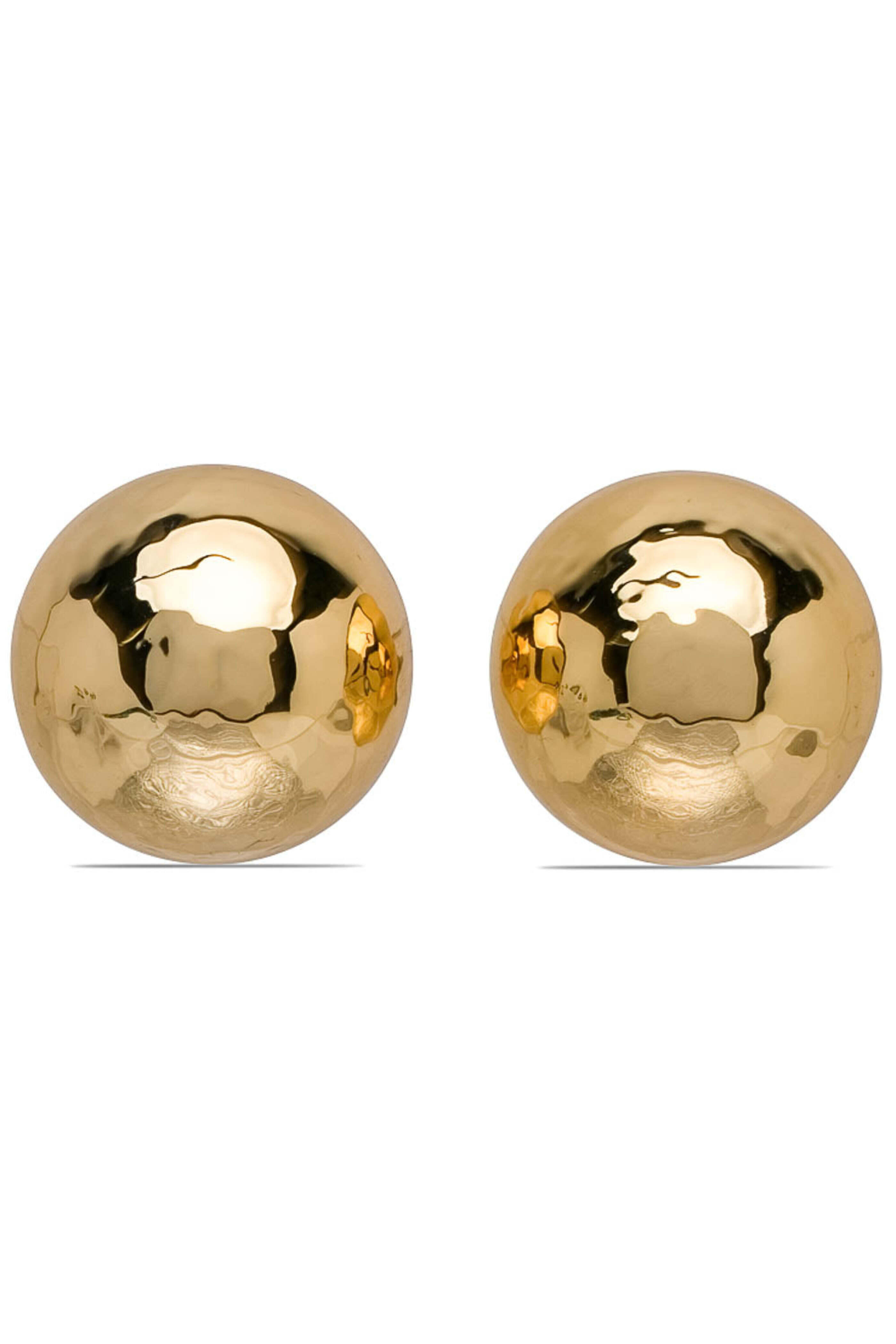 Nest Jewelry - Hammered Gold Dome Earrings
