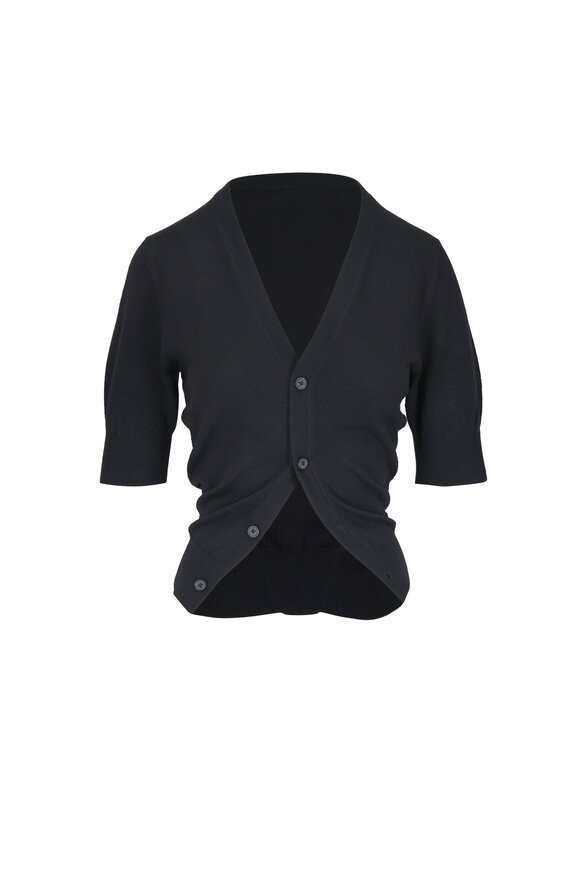 R13 Black Wool Split Hem Cardigan - view 1