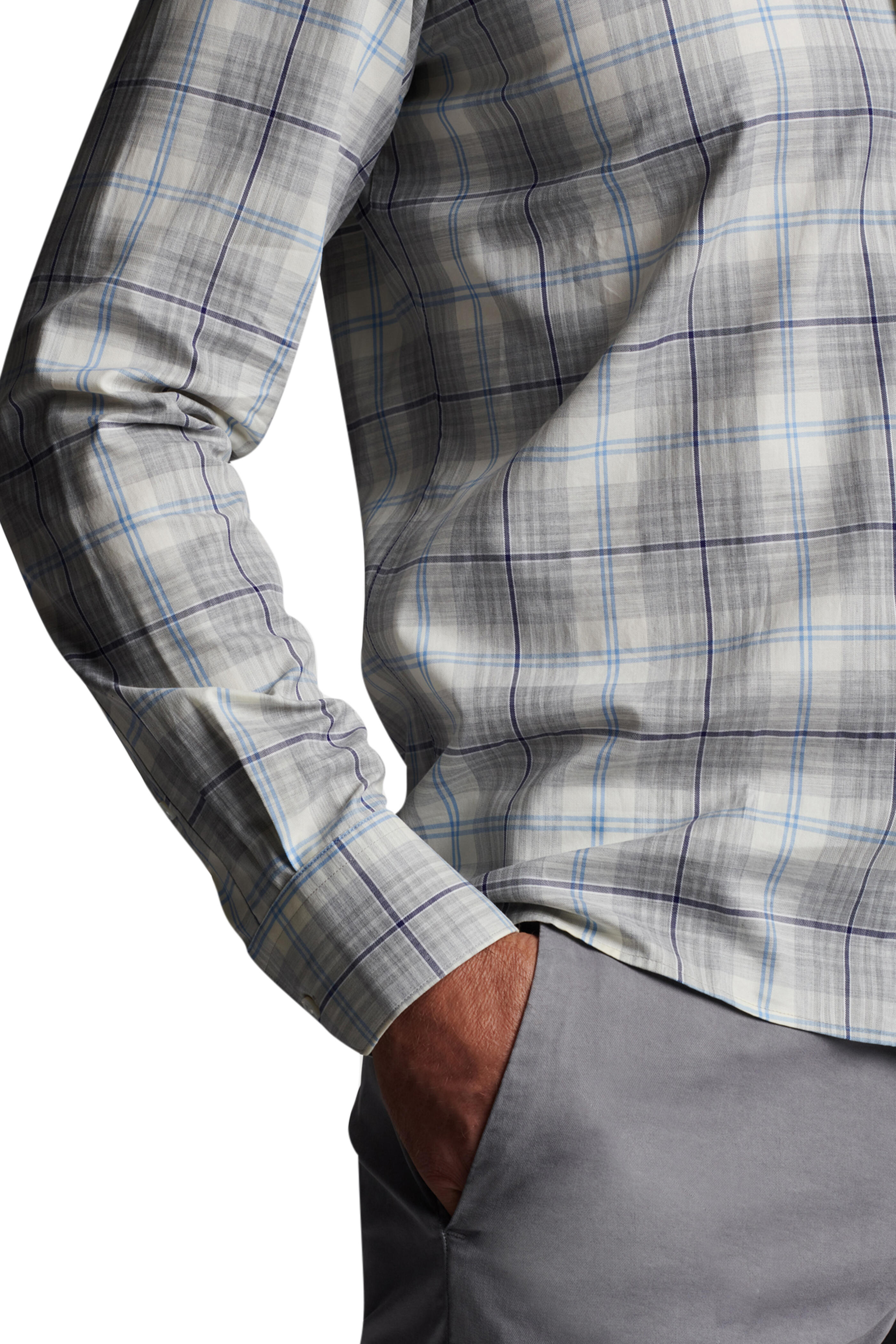 Peter Millar - British Gray Axe Winter Twill Sport Shirt