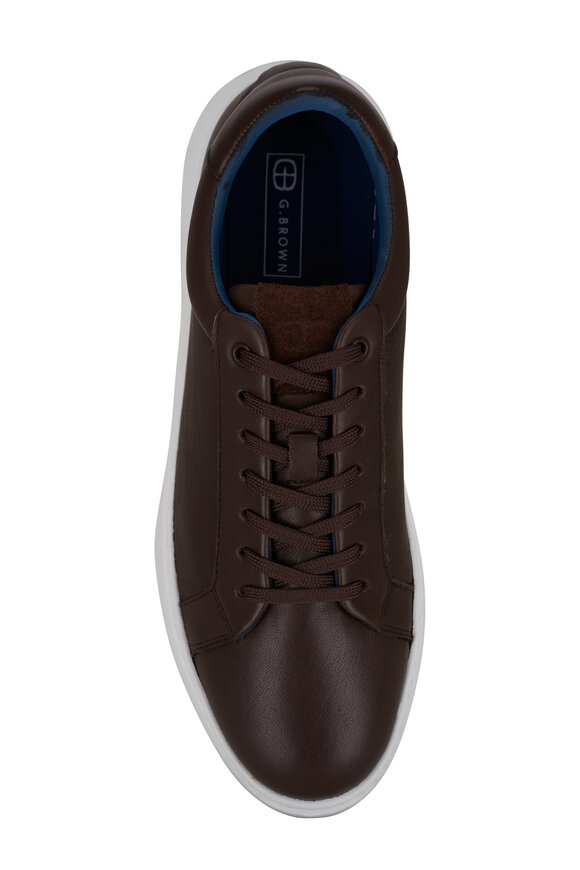 G Brown - Puff Dark Brown Leather Sneaker