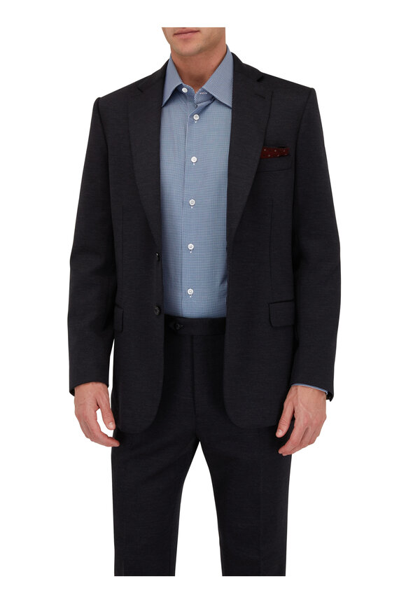 Brioni - Dark Gray Solid Wool Suit