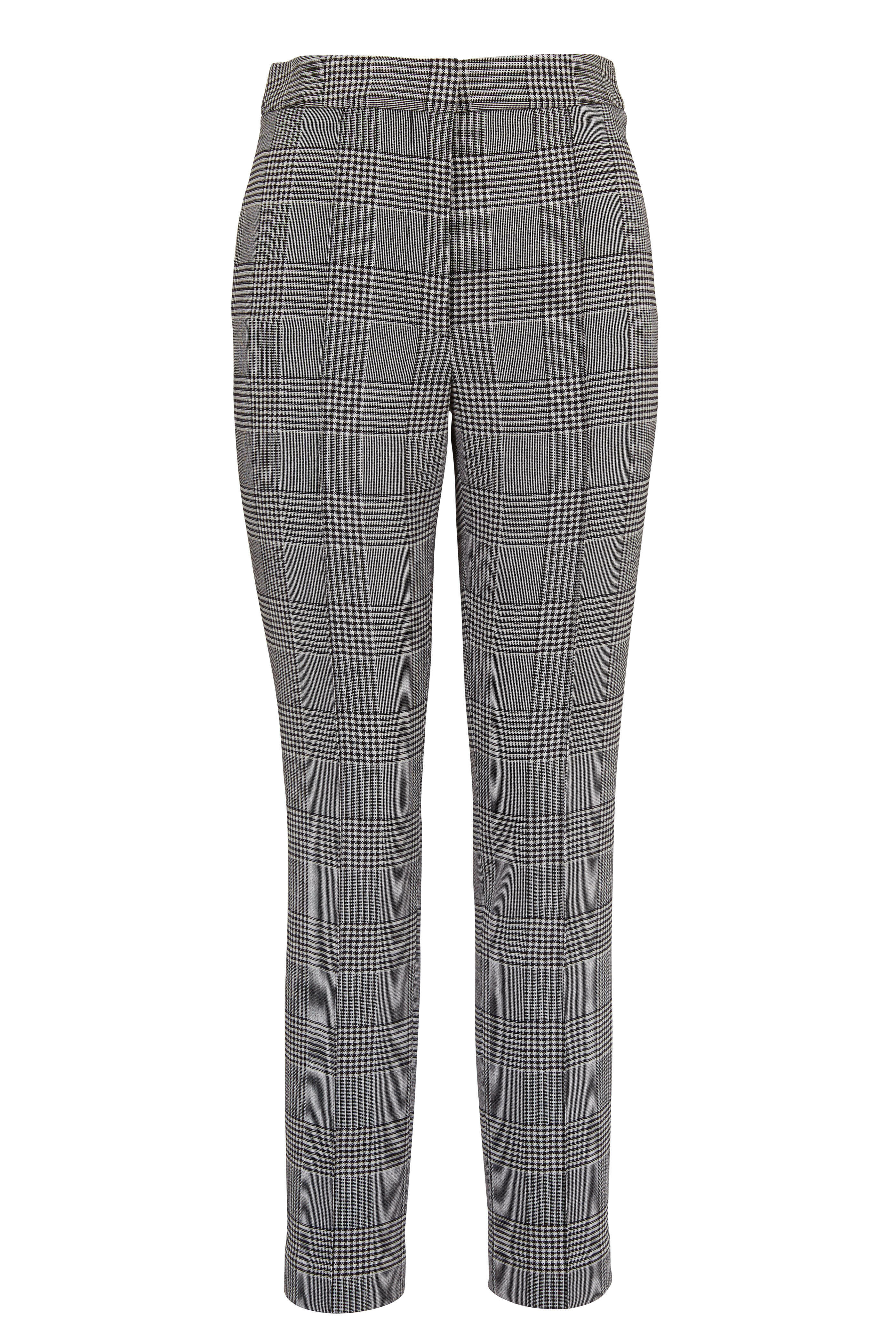 Adam Lippes - Black & White Double-Faced Wool Plaid Pant