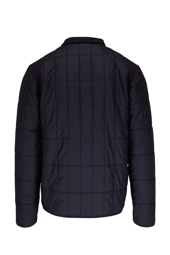 WAHTS - Jax Dark Navy Quilted Bomber Jacket