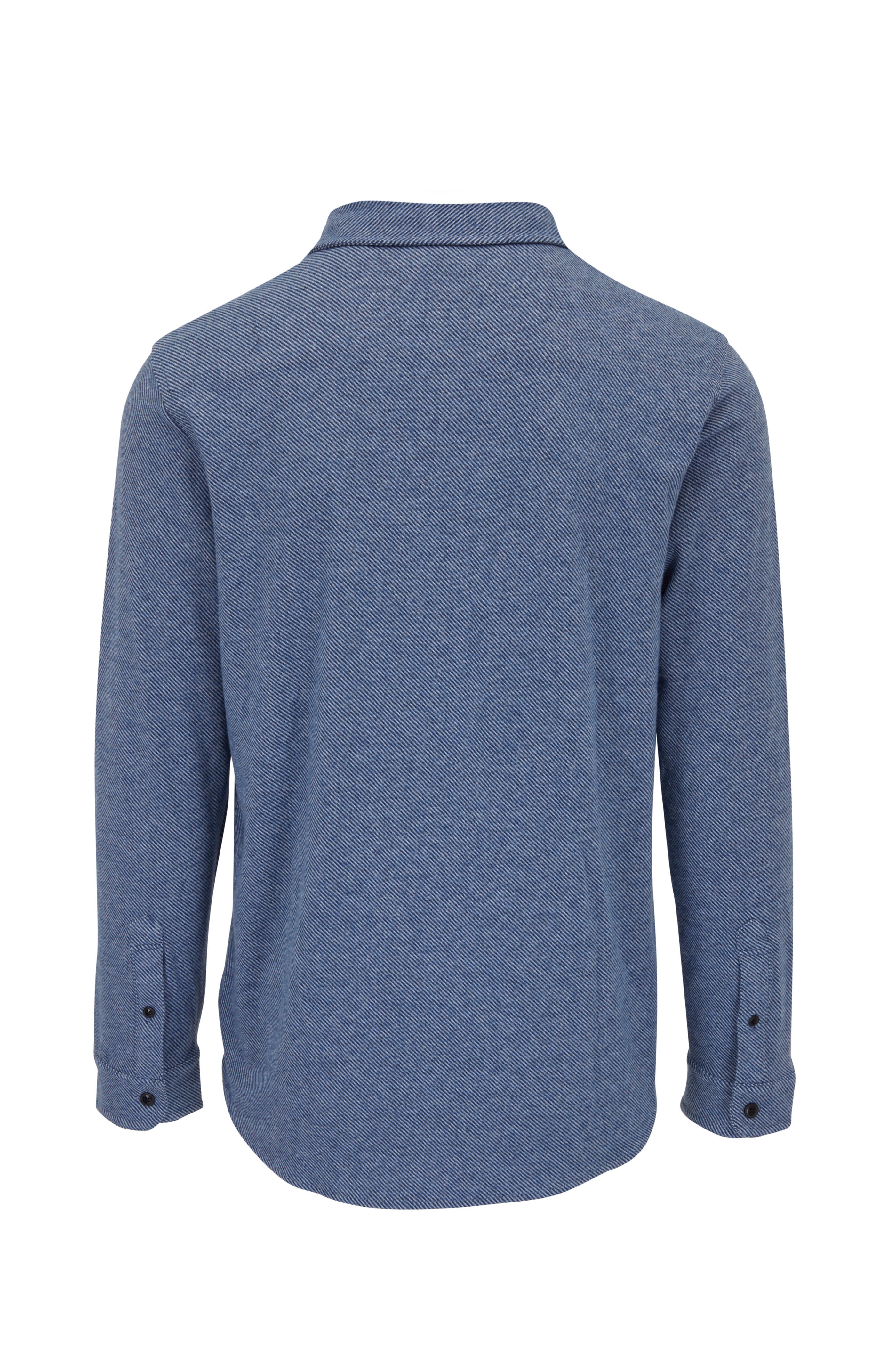 Faherty Legend™ Sweater Shirt: Glacier Blue Twill